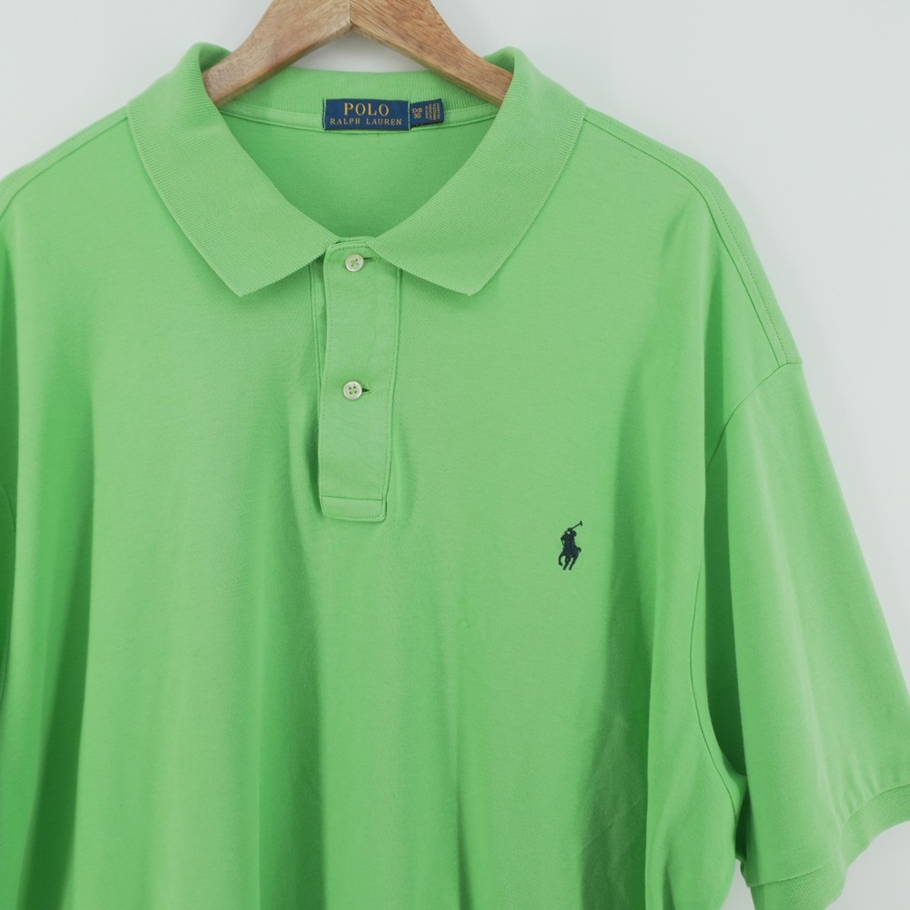 Polo Ralph Lauren Polo Shirt Mens 3XB Green Short Sleeve Classic Pony Logo